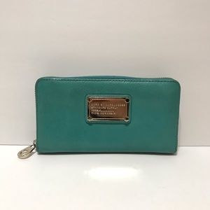Marc by Marc Jacobs Turquoise Long Zippy Wallet